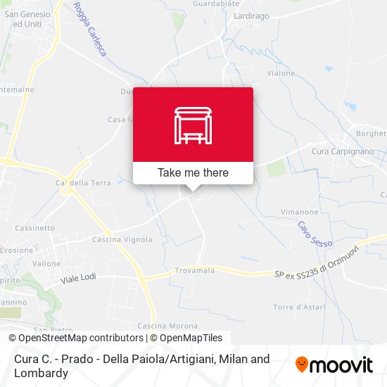 Cura C. - Prado - Della Paiola / Artigiani map