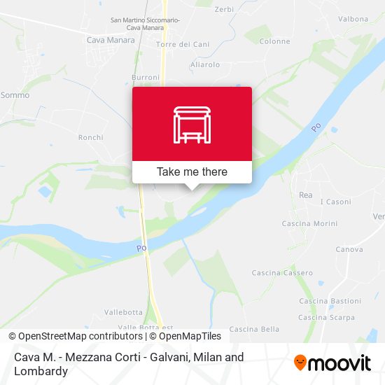 Cava M. - Mezzana Corti - Galvani map