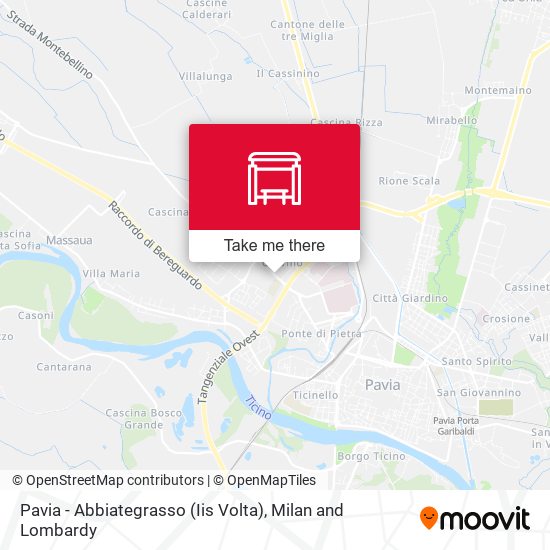 Pavia - Abbiategrasso (Iis Volta) map