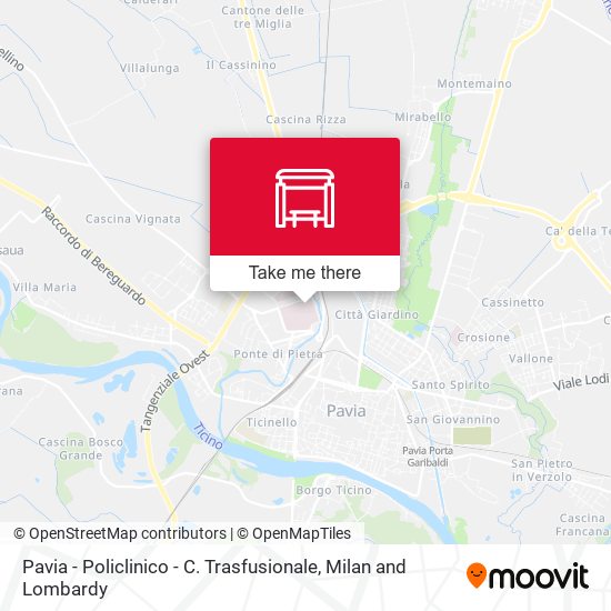 Pavia - Policlinico - C. Trasfusionale map