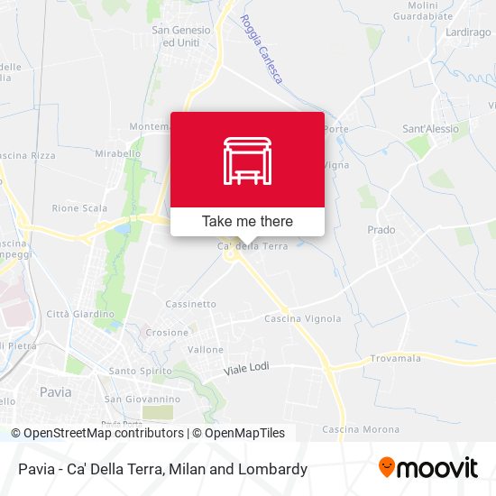 Pavia - Ca' Della Terra map