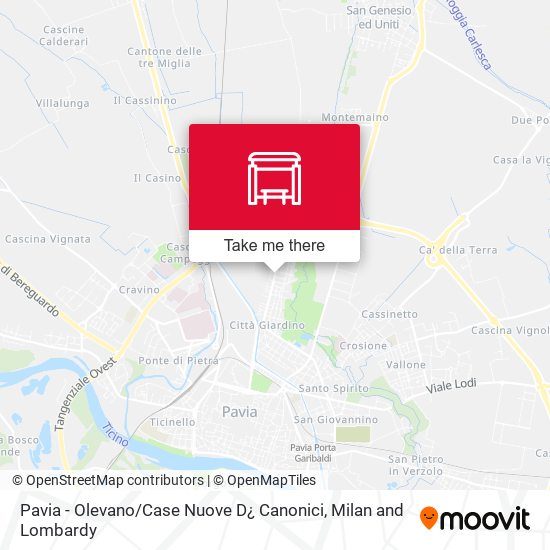 Pavia - Olevano / Case Nuove D¿ Canonici map