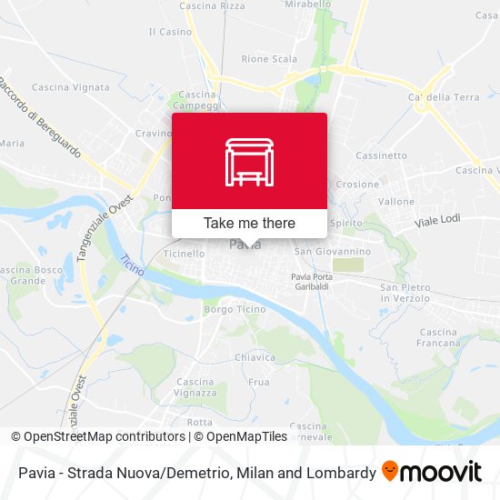 Pavia - Strada Nuova/Demetrio map