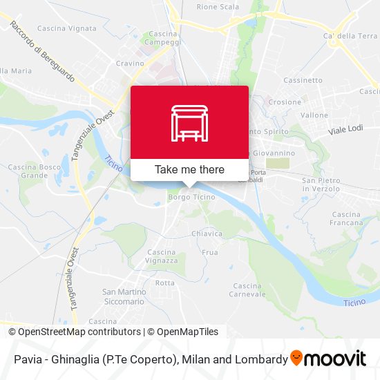 Pavia - Ghinaglia (P.Te Coperto) map