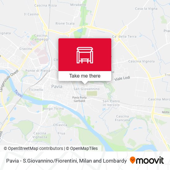 Pavia - S.Giovannino / Fiorentini map