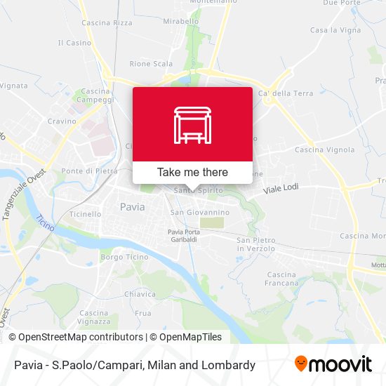 Pavia - S.Paolo/Campari map