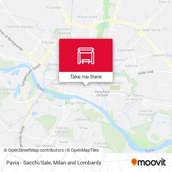 Pavia - Sacchi/Sale map