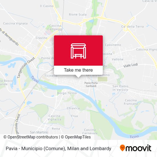 Pavia - Municipio (Comune) map