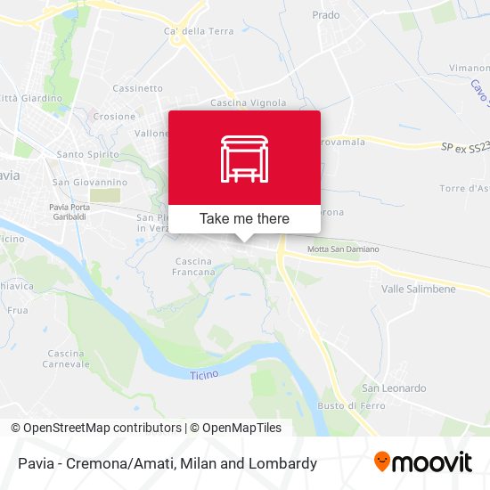 Pavia - Cremona/Amati map