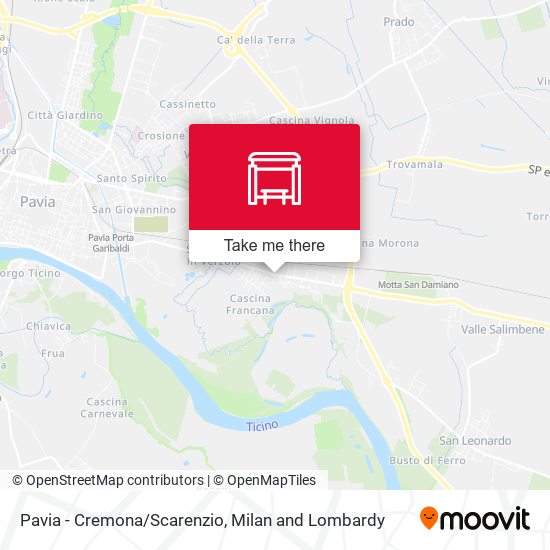 Pavia - Cremona/Scarenzio map