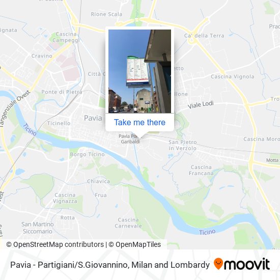 Pavia - Partigiani / S.Giovannino map