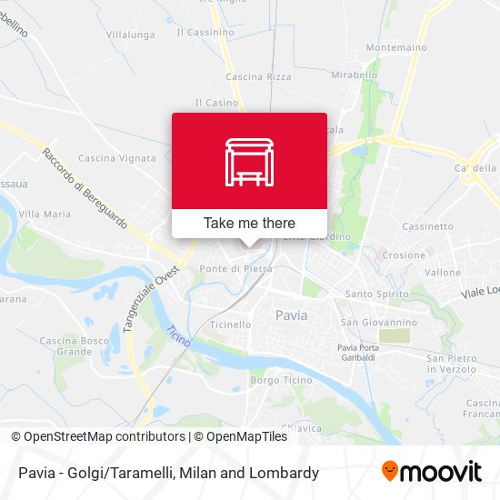 Pavia - Golgi/Taramelli map