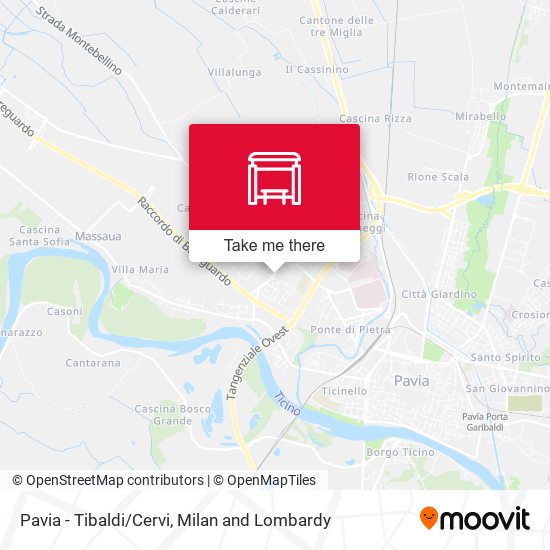 Pavia - Tibaldi/Cervi map