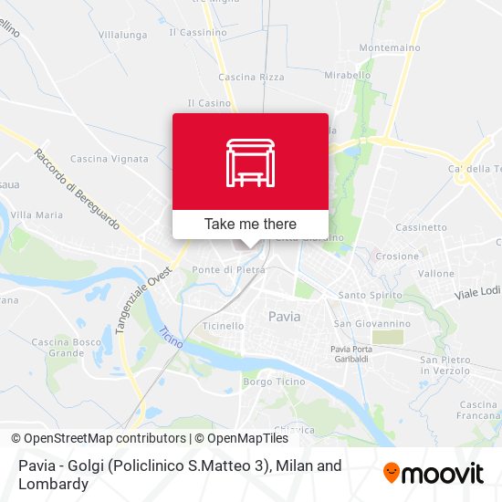 Pavia - Golgi (Policlinico S.Matteo 3) map