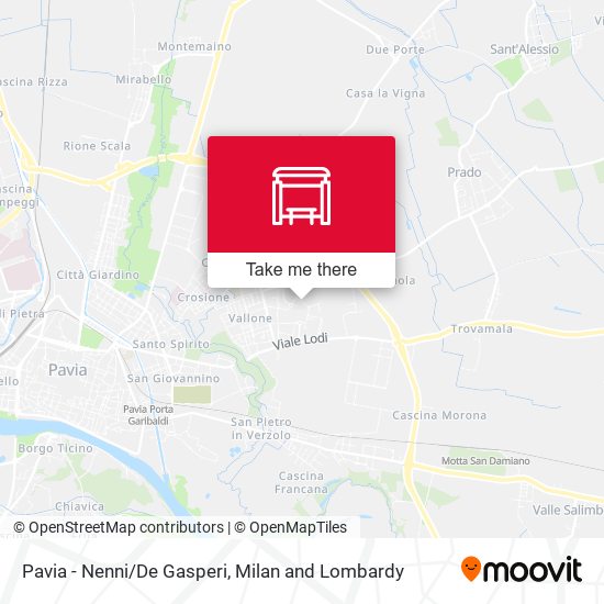 Pavia - Nenni/De Gasperi map