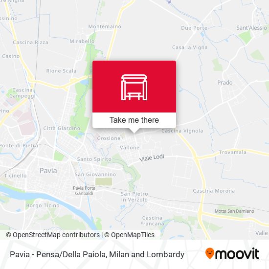 Pavia - Pensa/Della Paiola map