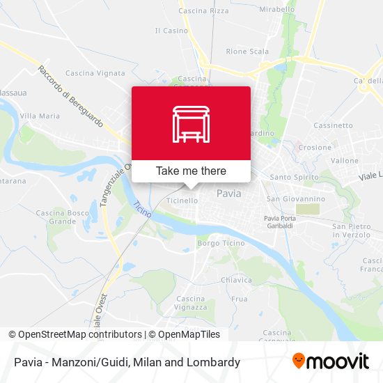 Pavia - Manzoni/Guidi map
