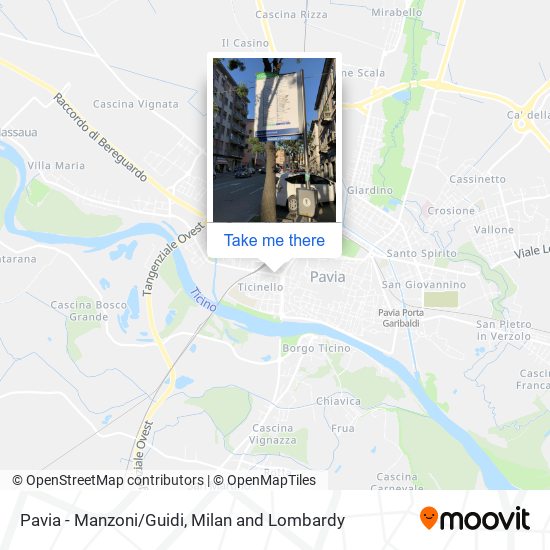 Pavia - Manzoni/Guidi map