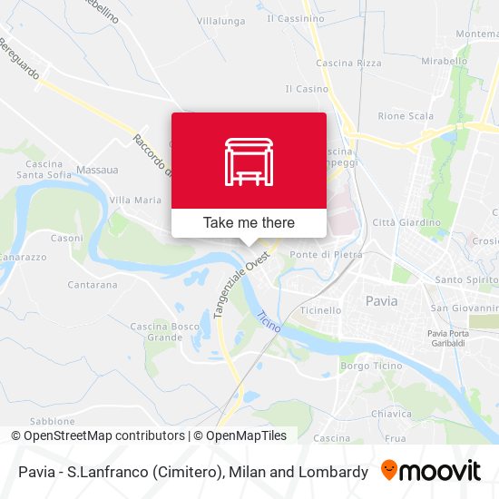 Pavia - S.Lanfranco (Cimitero) map