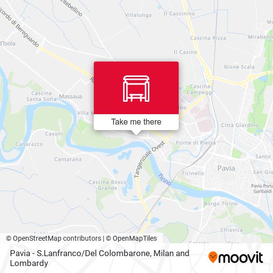 Pavia - S.Lanfranco / Del Colombarone map