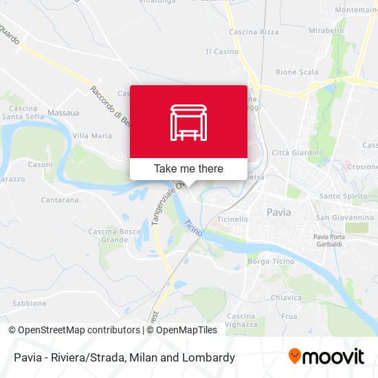 Pavia - Riviera/Strada map