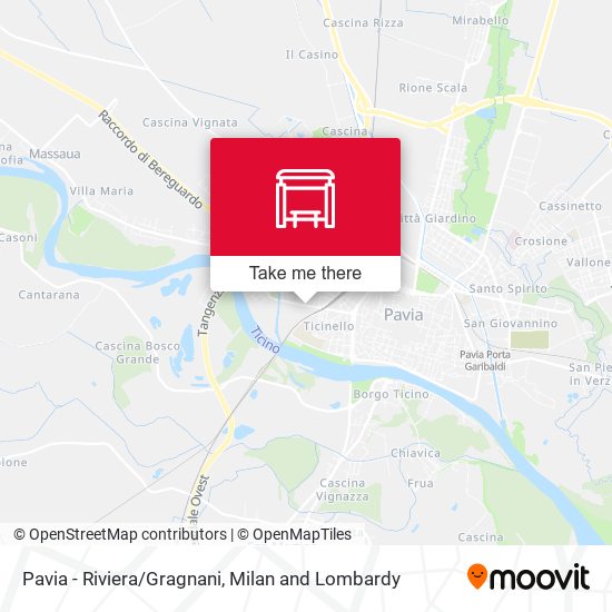 Pavia - Riviera/Gragnani map