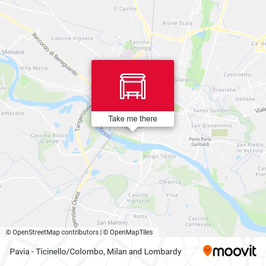 Pavia - Ticinello/Colombo map