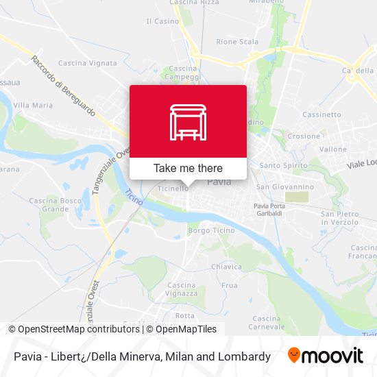Pavia - Libert¿/Della Minerva map