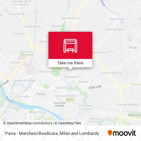 Pavia - Marchesi/Basilicata map