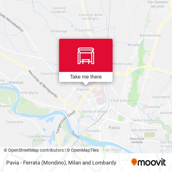 Pavia - Ferrata (Mondino) map