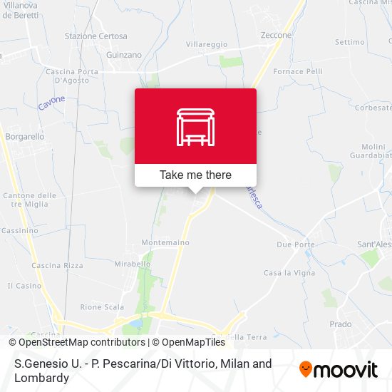S.Genesio U. - P. Pescarina / Di Vittorio map