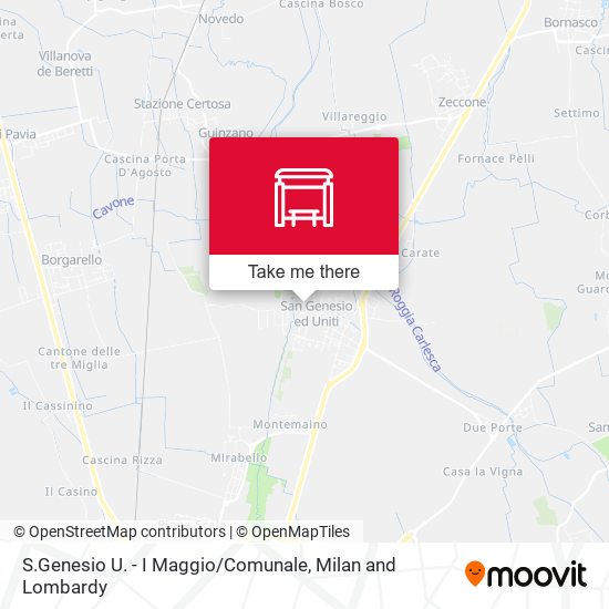 S.Genesio U. - I Maggio / Comunale map