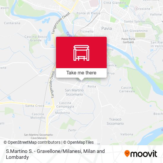 S.Martino S. - Gravellone / Milanesi map