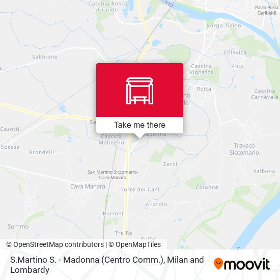S.Martino S. - Madonna (Centro Comm.) map