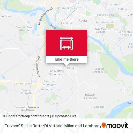 Travaco' S. - La Rotta / Di Vittorio map