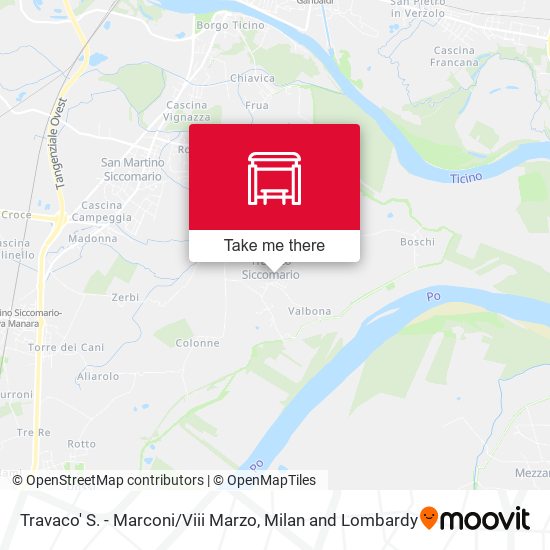 Travaco' S. - Marconi / Viii Marzo map