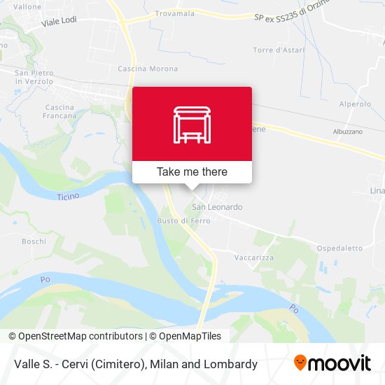 Valle S. - Cervi (Cimitero) map