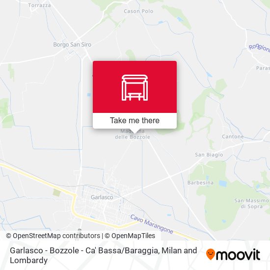 Garlasco - Bozzole - Ca' Bassa / Baraggia map