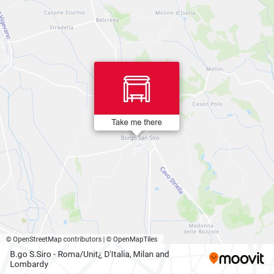 B.go S.Siro - Roma / Unit¿ D'Italia map