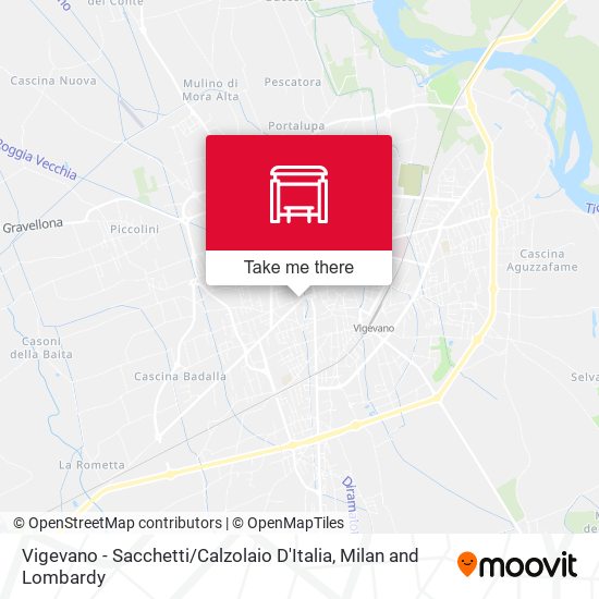 Vigevano - Sacchetti / Calzolaio D'Italia map