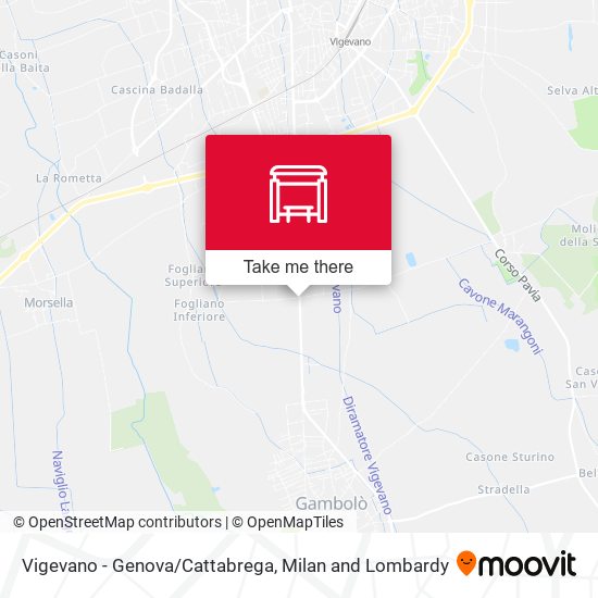 Vigevano - Genova/Cattabrega map
