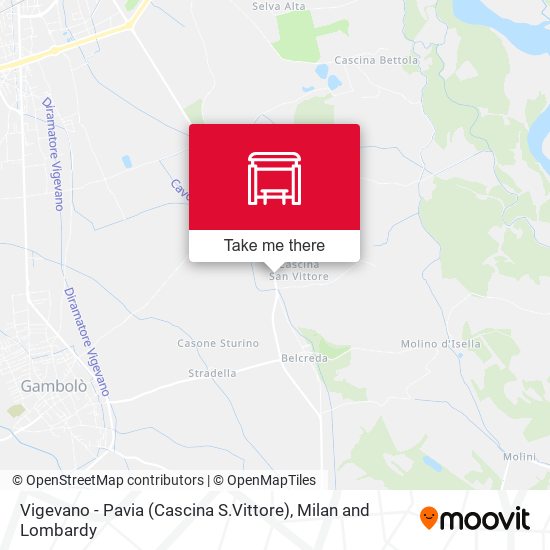 Vigevano - Pavia (Cascina S.Vittore) map
