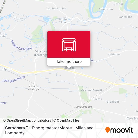 Carbonara T. - Risorgimento / Moretti map