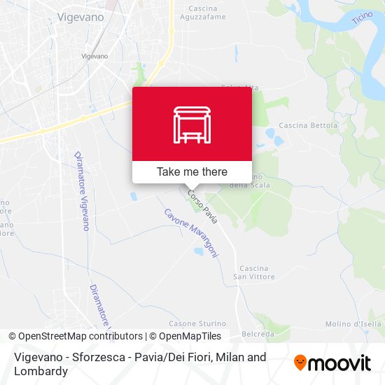 Vigevano - Sforzesca - Pavia / Dei Fiori map