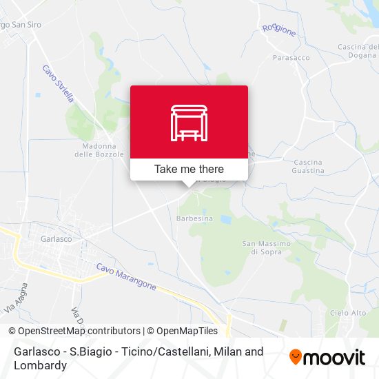 Garlasco - S.Biagio - Ticino / Castellani map