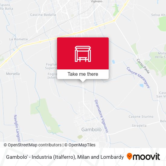 Gambolo' - Industria (Italferro) map