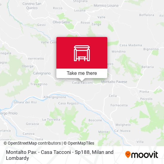 Montalto Pav. - Casa Tacconi - Sp188 map