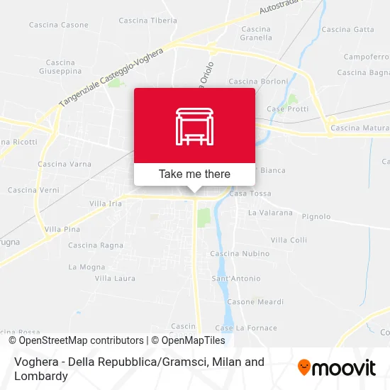 Voghera - Della Repubblica / Gramsci map