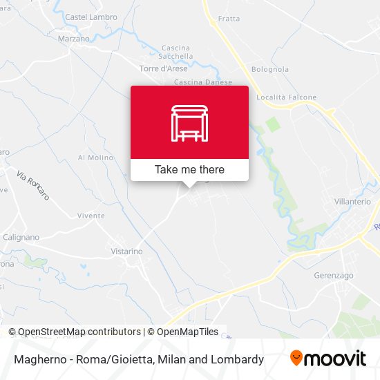 Magherno - Roma/Gioietta map