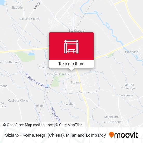Siziano - Roma/Negri (Chiesa) map